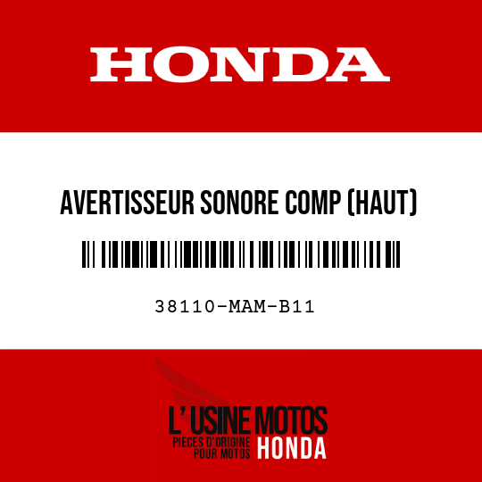 image de 38110-MAM-B11 AVERTISSEUR SONORE COMP (HAUT)