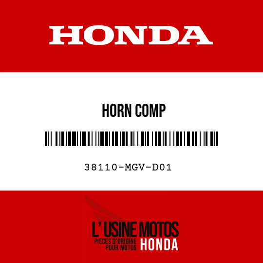 image de 38110-MGV-D01 HORN COMP