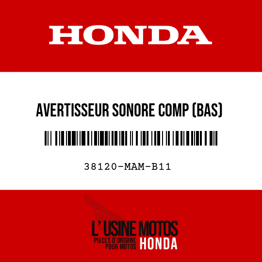 image de 38120-MAM-B11 AVERTISSEUR SONORE COMP (BAS)