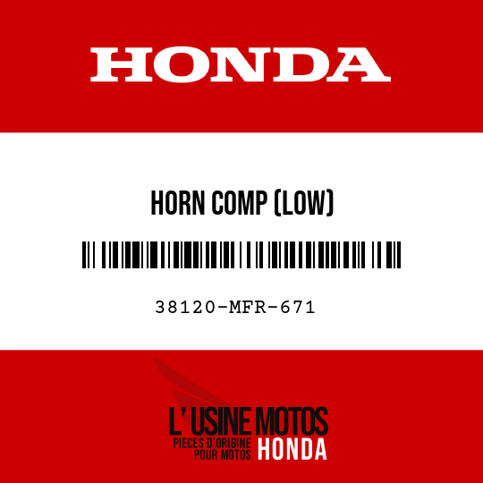 image de 38120-MFR-671 HORN COMP (LOW)