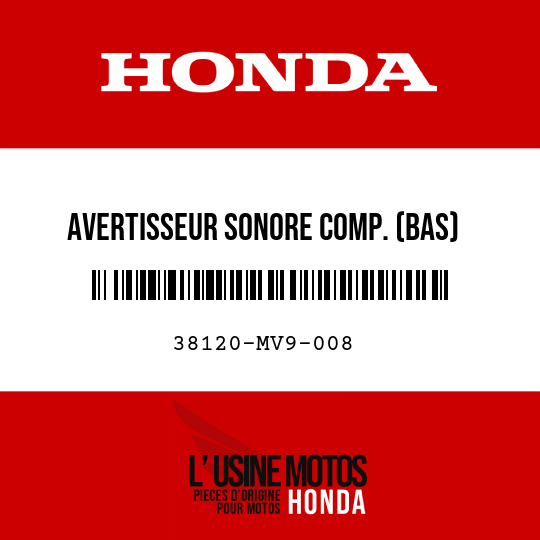 image de 38120-MV9-008 AVERTISSEUR SONORE COMP. (BAS)