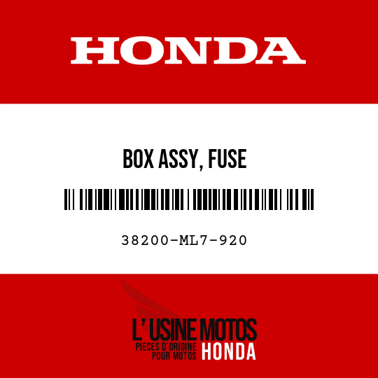 image de 38200-ML7-920 BOX ASSY, FUSE