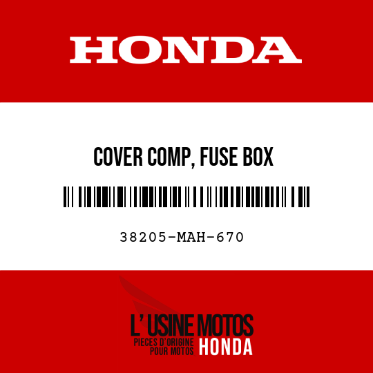image de 38205-MAH-670 COVER COMP, FUSE BOX