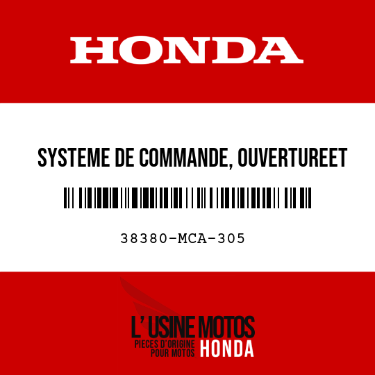 image de 38380-MCA-305 SYSTEME DE COMMANDE, OUVERTUREET FERMETURE DE COFFRE