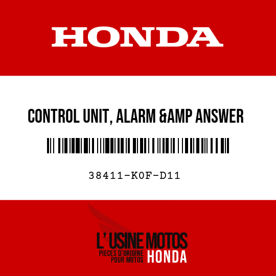 image de 38411-K0F-D11 CONTROL UNIT, ALARM &amp ANSWER  BACK