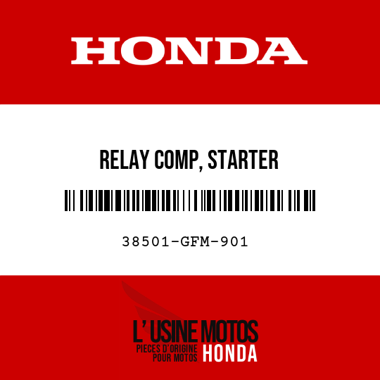 image de 38501-GFM-901 RELAY COMP, STARTER
