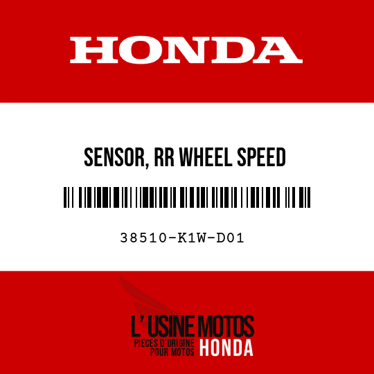 image de 38510-K1W-D01 SENSOR, RR WHEEL SPEED