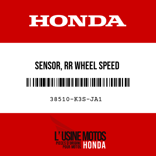 image de 38510-K3S-JA1 SENSOR, RR WHEEL SPEED