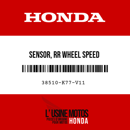 image de 38510-K77-V11 SENSOR, RR WHEEL SPEED