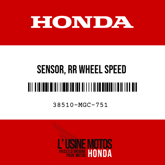 image de 38510-MGC-751 SENSOR, RR WHEEL SPEED