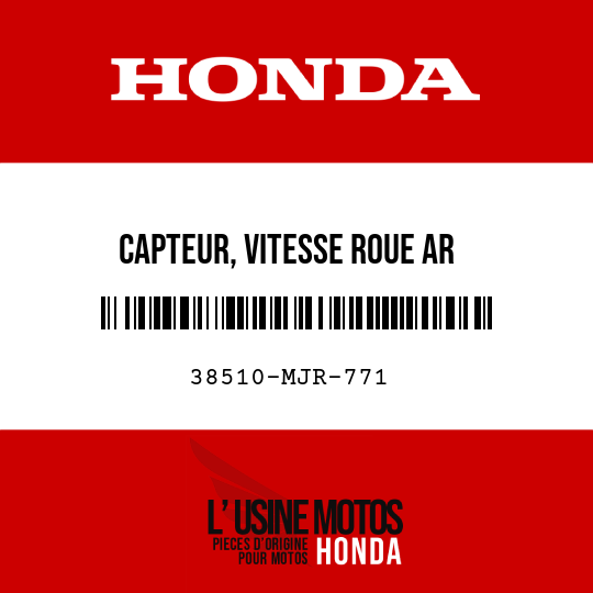 image de 38510-MJR-771 CAPTEUR, VITESSE ROUE AR