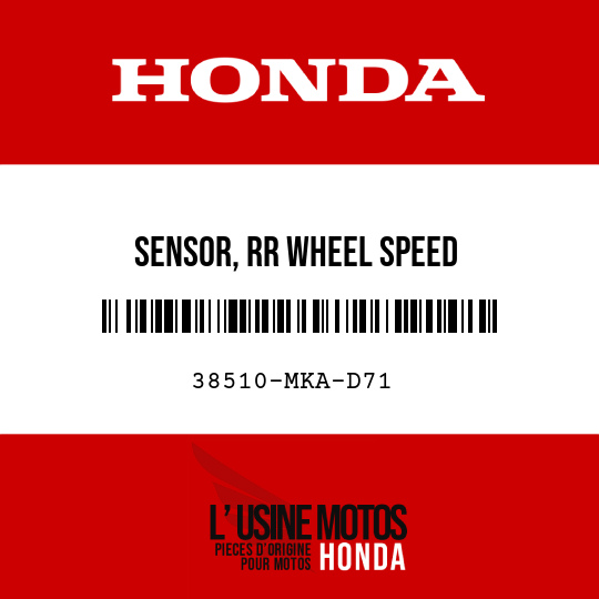 image de 38510-MKA-D71 SENSOR, RR WHEEL SPEED