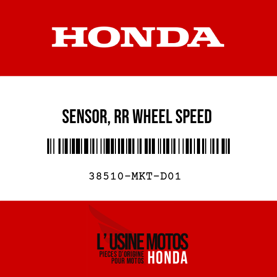 image de 38510-MKT-D01 SENSOR, RR WHEEL SPEED