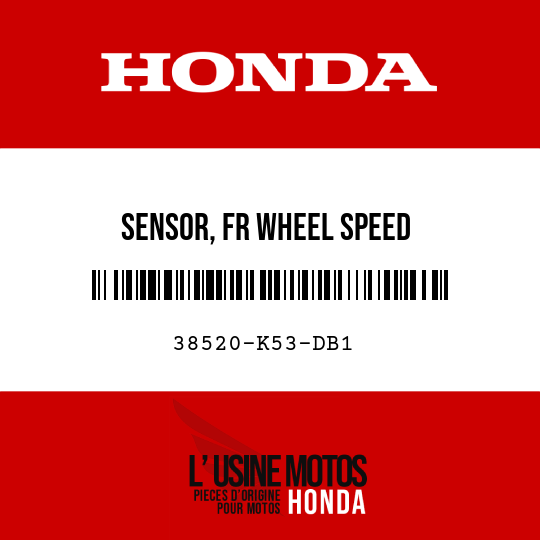 image de 38520-K53-DB1 SENSOR, FR WHEEL SPEED