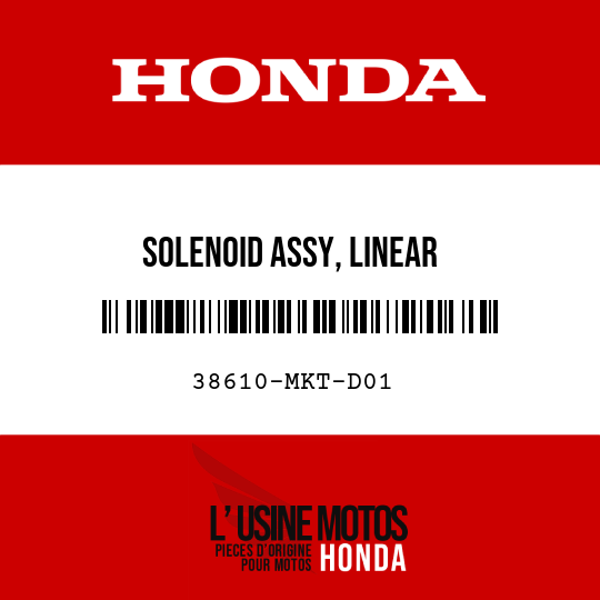 image de 38610-MKT-D01 SOLENOID ASSY, LINEAR