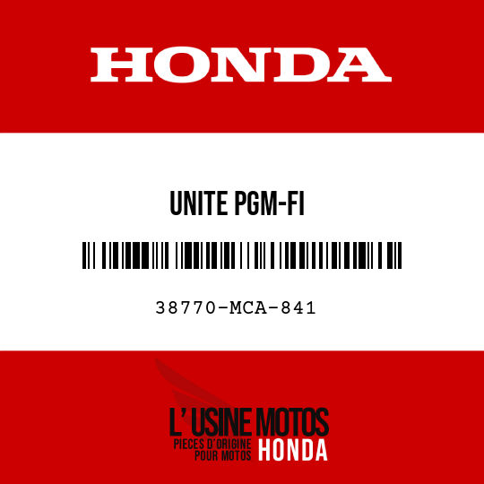 image de 38770-MCA-841 UNITE PGM-FI