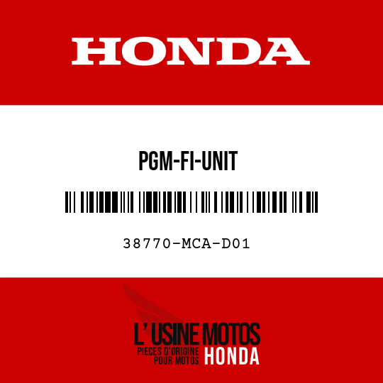 image de 38770-MCA-D01 PGM-FI-UNIT
