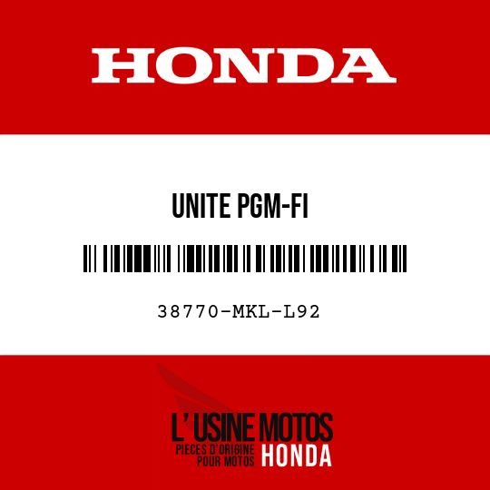 image de 38770-MKL-L92 UNITE PGM-FI