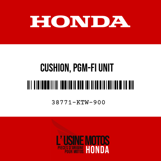 image de 38771-KTW-900 CUSHION, PGM-FI UNIT