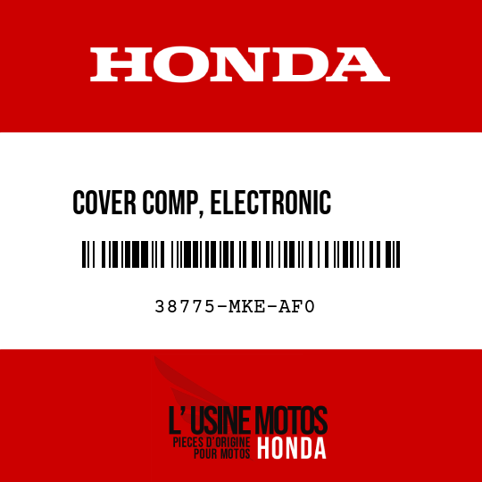 image de 38775-MKE-AF0 COVER COMP, ELECTRONIC       CONTROL UNIT