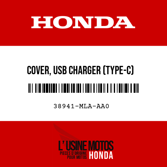 image de 38941-MLA-AA0 COVER, USB CHARGER (TYPE-C)