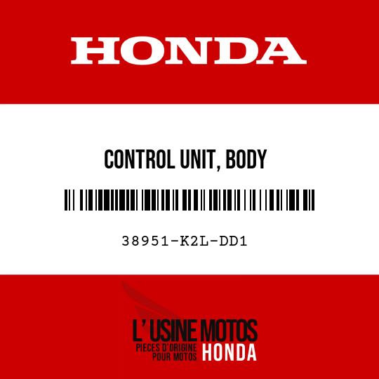 image de 38951-K2L-DD1 CONTROL UNIT, BODY