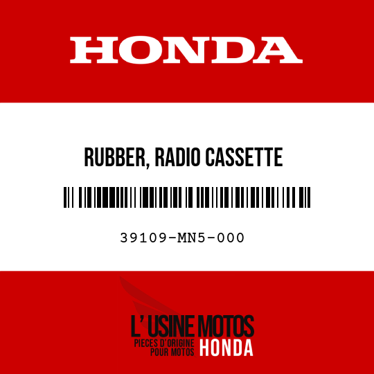 image de 39109-MN5-000 RUBBER, RADIO CASSETTE