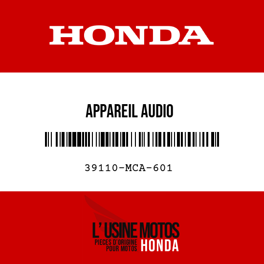 image de 39110-MCA-601 APPAREIL AUDIO
