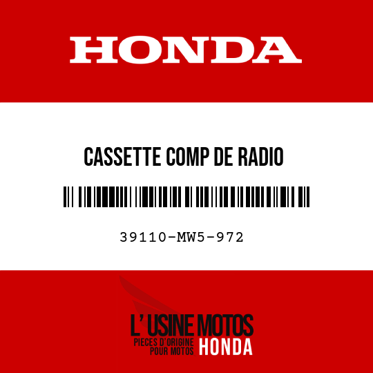 image de 39110-MW5-972 CASSETTE COMP DE RADIO