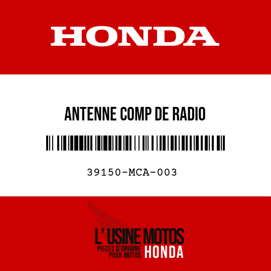 image de 39150-MCA-003 ANTENNE COMP DE RADIO