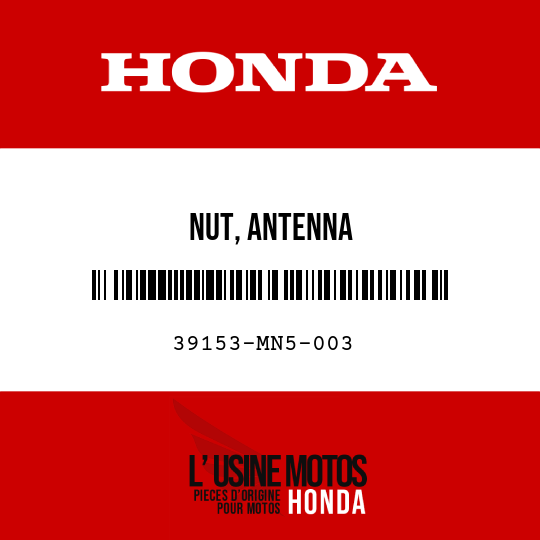 image de 39153-MN5-003 NUT, ANTENNA