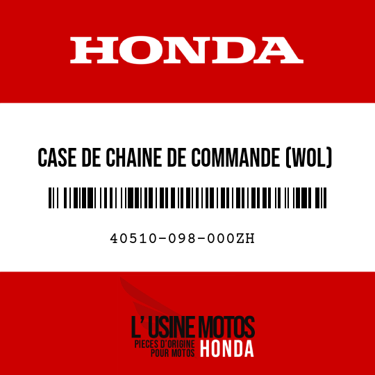 image de 40510-098-000ZH CASE DE CHAINE DE COMMANDE (WOL) R157