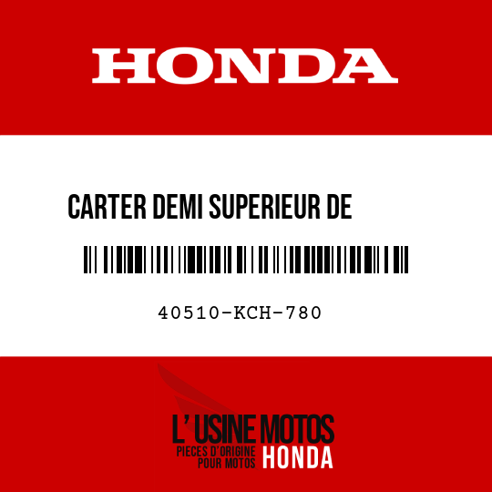 image de 40510-KCH-780 CARTER DEMI SUPERIEUR DE      CHAINE DE COMMANDE
