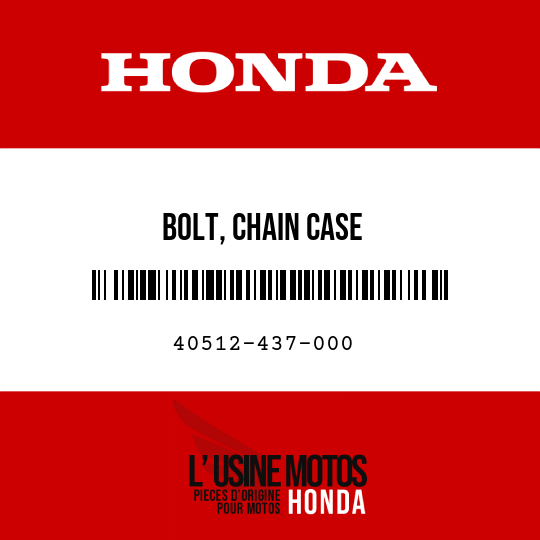 image de 40512-437-000 BOLT, CHAIN CASE