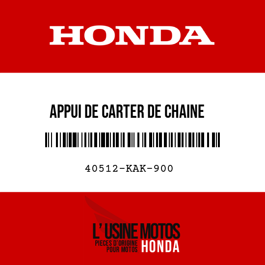 image de 40512-KAK-900 APPUI DE CARTER DE CHAINE