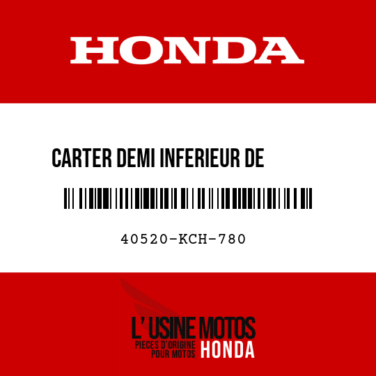 image de 40520-KCH-780 CARTER DEMI INFERIEUR DE      CHAINE DE COMMANDE
