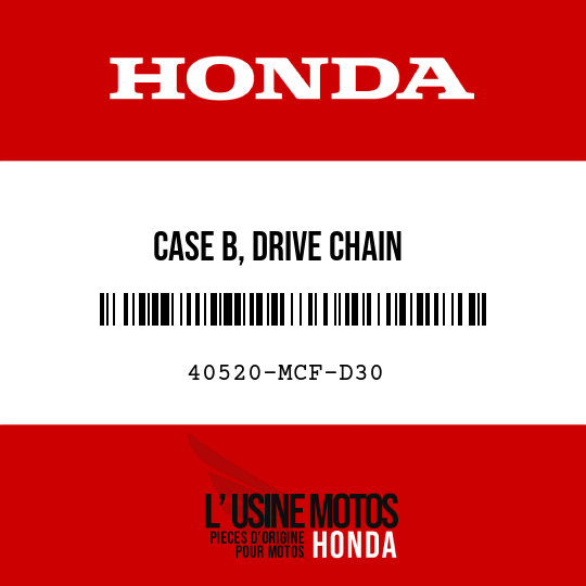 image de 40520-MCF-D30 CASE B, DRIVE CHAIN