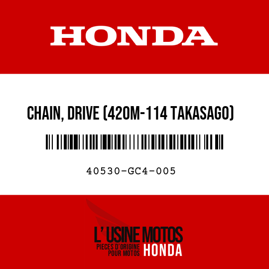 image de 40530-GC4-005 CHAIN, DRIVE (420M-114 TAKASAGO)