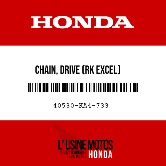 image de 40530-KA4-733 CHAIN, DRIVE (RK EXCEL) (RK520KZ3-RJ) (114L)