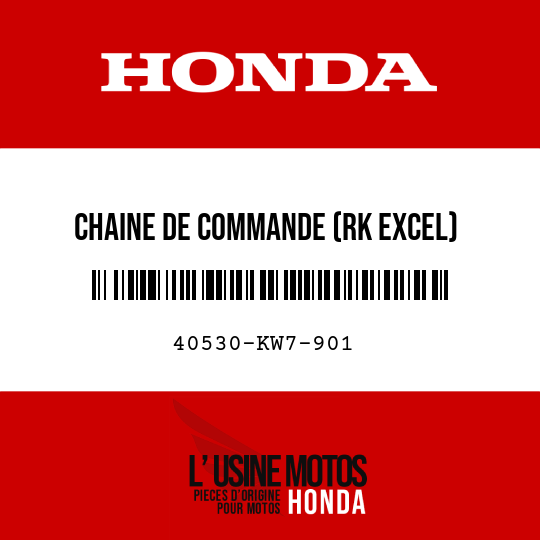 image de 40530-KW7-901 CHAINE DE COMMANDE (RK EXCEL) (RK428SH-112RJ)