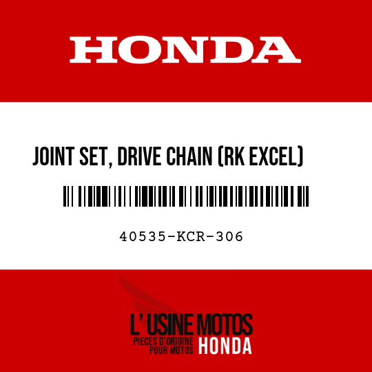 image de 40535-KCR-306 JOINT SET, DRIVE CHAIN (RK EXCEL) (SEAL TYPE)