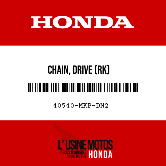 image de 40540-MKP-DN2 CHAIN, DRIVE (RK) (RK520MOZX-120LJFZ) (STANDARD LINK 112L)