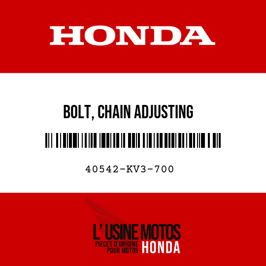 image de 40542-KV3-700 BOLT, CHAIN ADJUSTING
