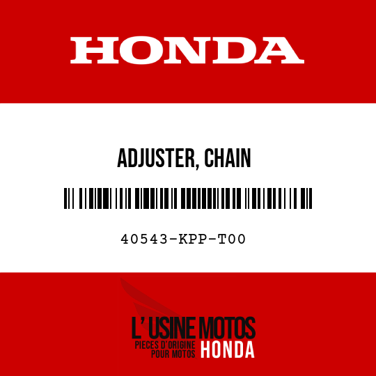 image de 40543-KPP-T00 ADJUSTER, CHAIN