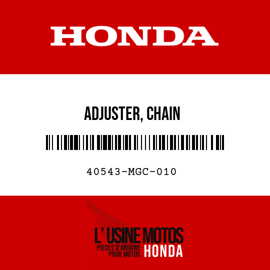 image de 40543-MGC-010 ADJUSTER, CHAIN