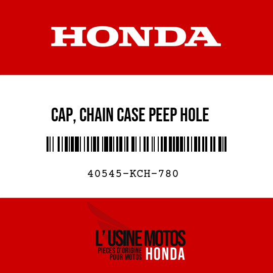 image de 40545-KCH-780 CAP, CHAIN CASE PEEP HOLE
