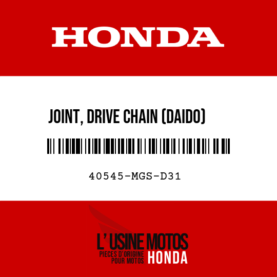 image de 40545-MGS-D31 JOINT, DRIVE CHAIN (DAIDO)