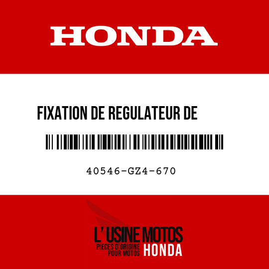 image de 40546-GZ4-670 FIXATION DE REGULATEUR DE     CHAINE