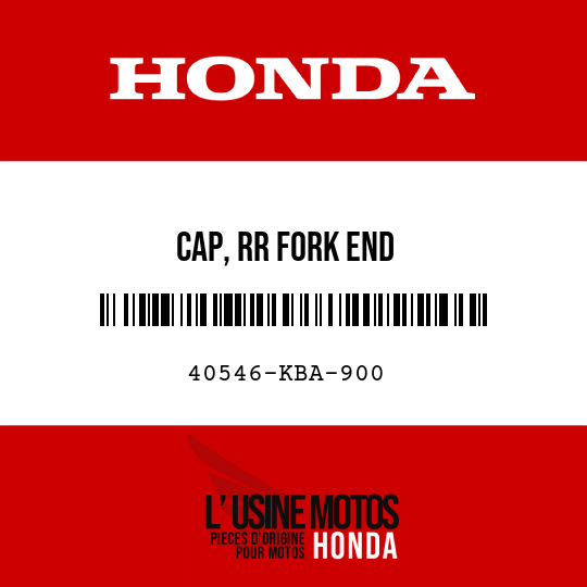 image de 40546-KBA-900 CAP, RR FORK END