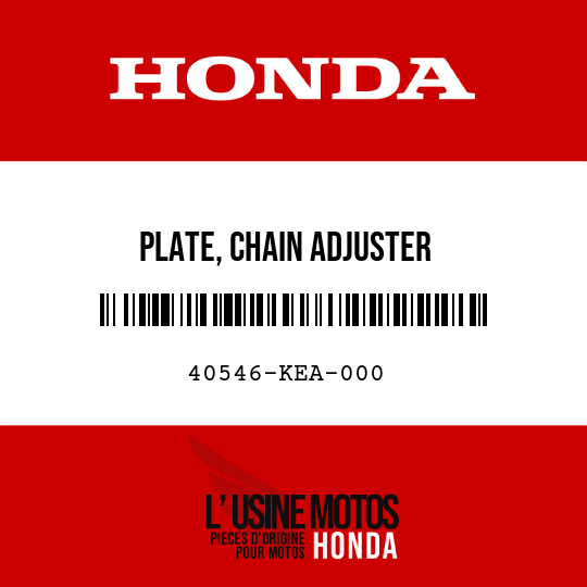 image de 40546-KEA-000 PLATE, CHAIN ADJUSTER